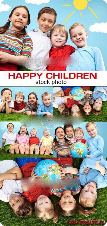    -   | Happy children group