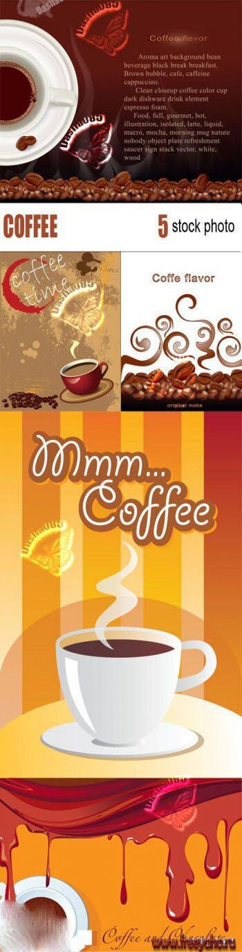  -   | Vector coffee backgrounds