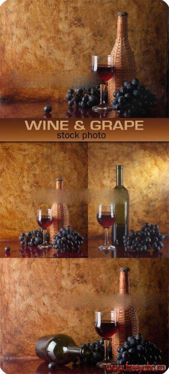    -     | Vintage wine and grape