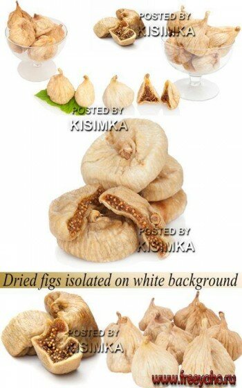      -  l Stock Photo - Dried figs isolated on white background