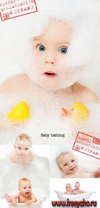     -   | Bathing baby with foam
