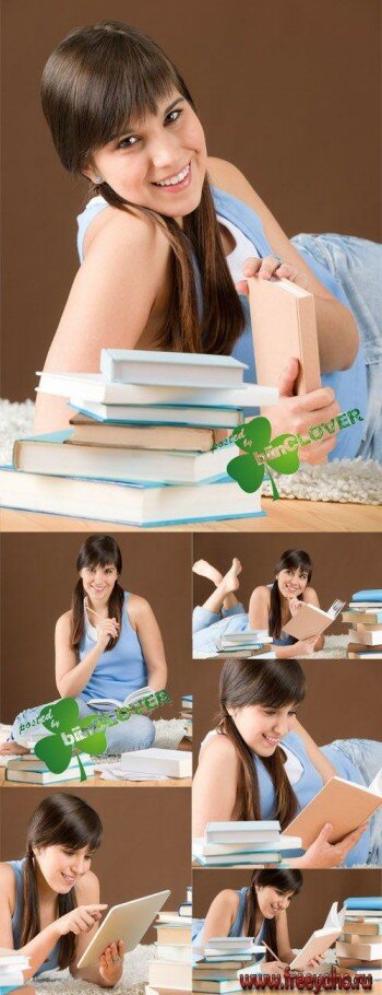    -   | Girl and books