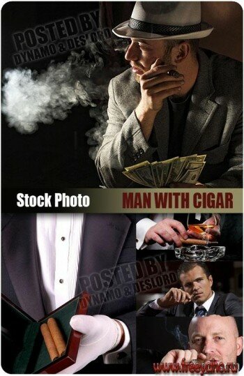     -   | Man & cigar clipart