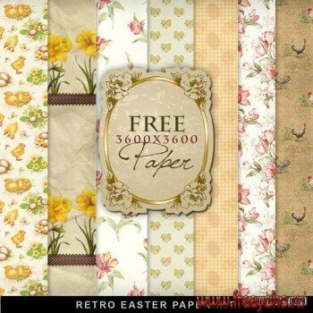      -    | Retro Easter Papers