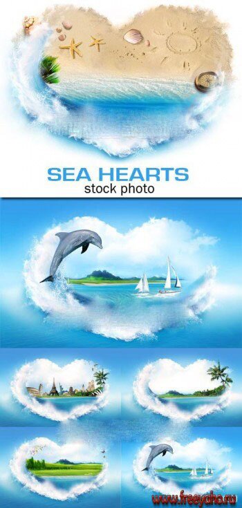    - -   | Summer sea travel in heart