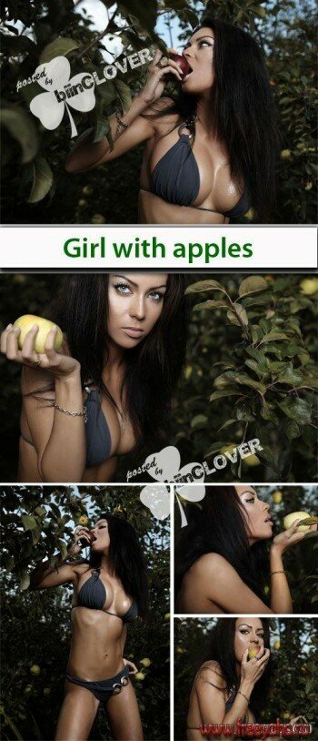     -  | Girl with apples