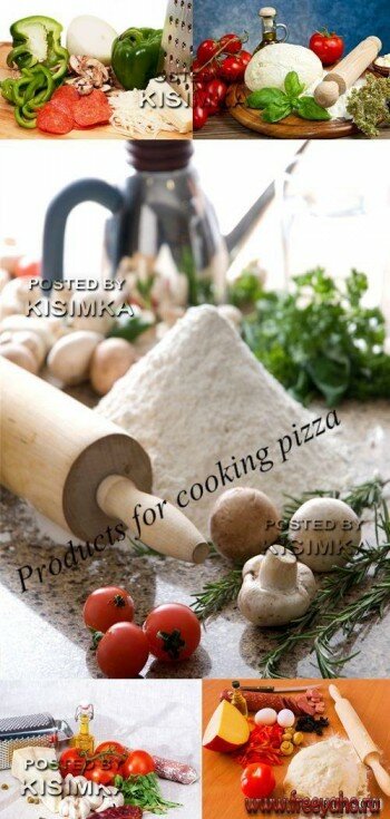    -  l Stock Photo - Products for cooking pizza