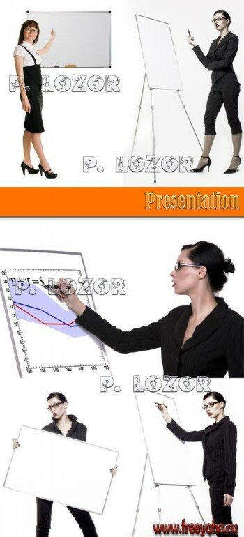    -   | Woman & Presentation clipart
