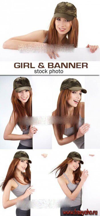     -   | Girl with banner