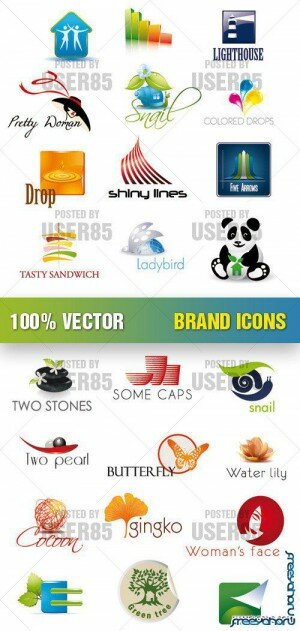    | Stock Vector - Brand Icons