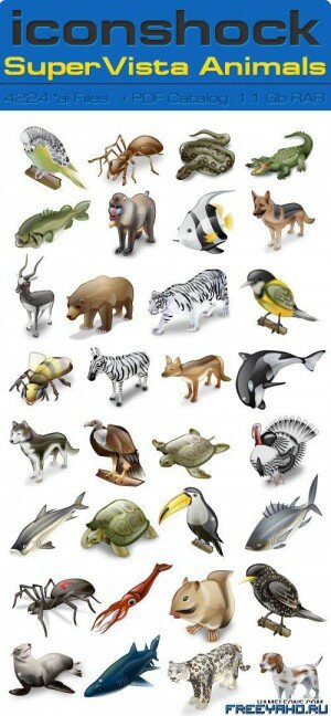        IconShock - Super Vista Animals Illustrator Sources