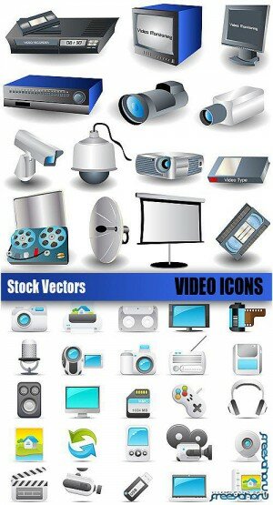 Stock Vectors - Video icons |  