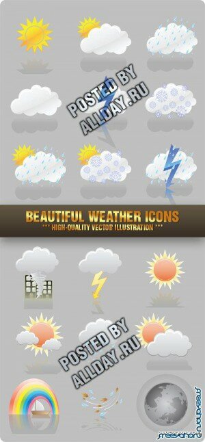  -     | Stock Vector - Beautiful Weather Icons