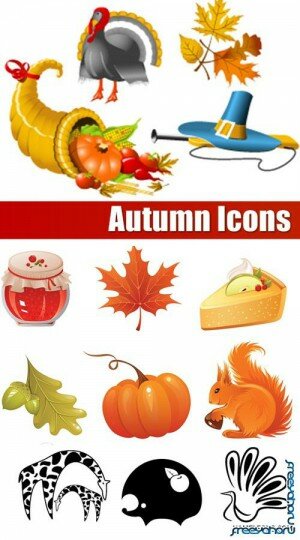 Осенние векторные иконки | Autumn Vector Icons