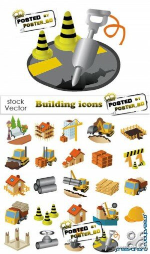 Строительные иконки в векторе | Building vector icons