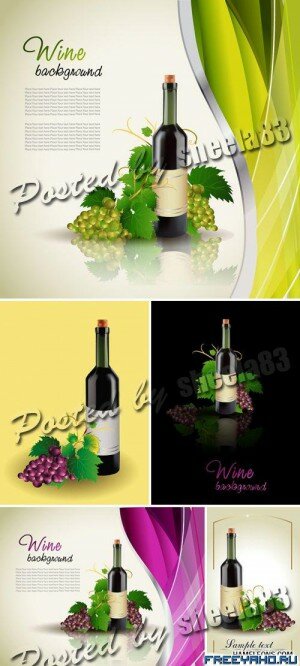          | Wine Bottles Vector