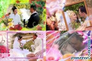 Weddings PSD Frames Cillage For Adobe Photoshop Vol.4