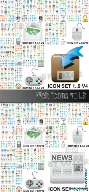 Большая векторная коллекция - Веб иконки | Vector Web icons