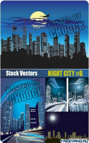     | Night city vector
