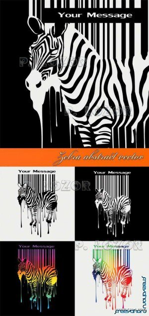   - -   | Zebra abstract vector