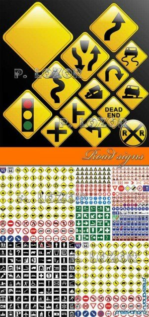     | Road vector signs