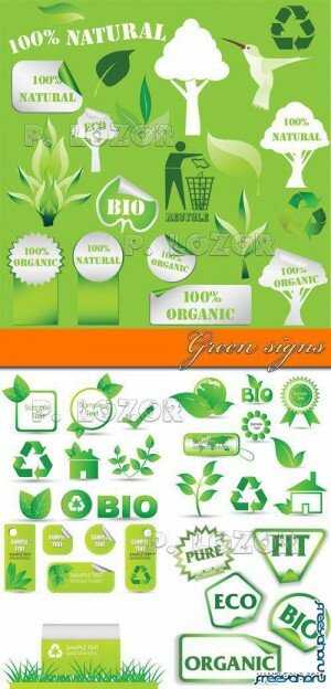  ,      | Green eco stickers