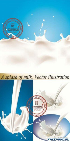  -      | Milk vector splash