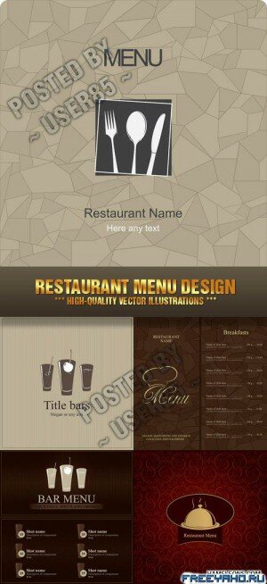         | Restaurant Menu vector templates