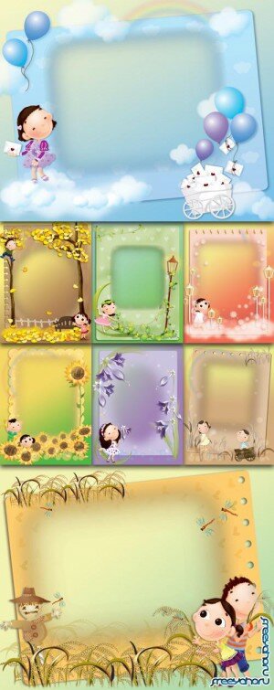 Cute Photo Frames PSD Collections