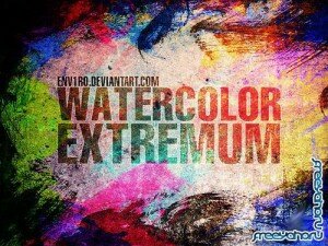 Brushes For Adobe Photoshop - "WaterColor Extremum Brushes"