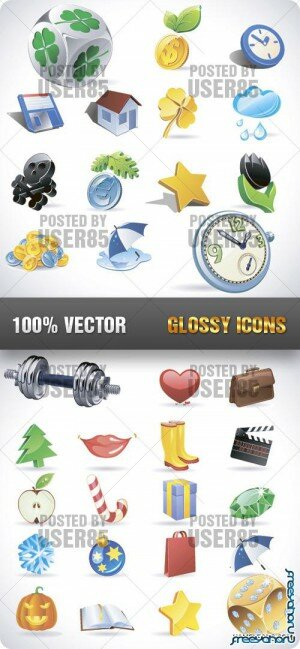 Векторные иконки на разные темы | Vector Icons set 2