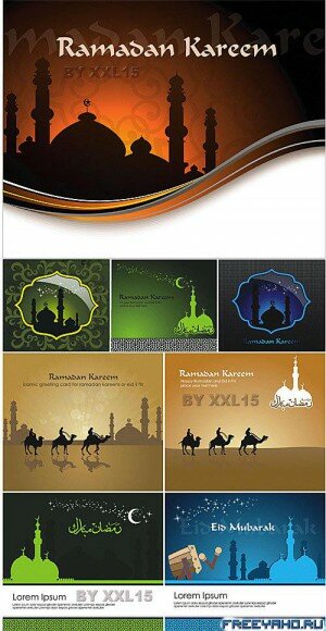   -      | Ramadan vector backgrounds