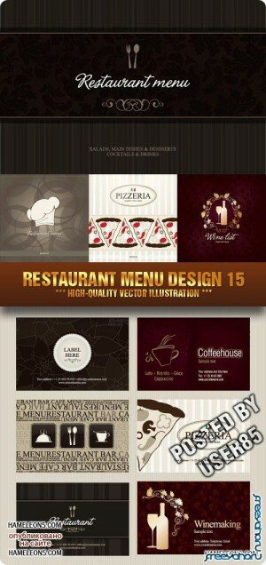          | Restaurant Menu and cards vector