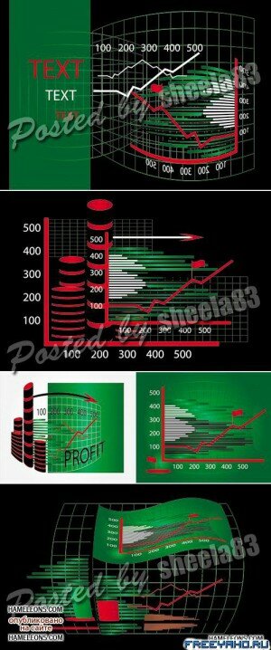     | Business Charts Vector