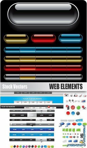 Stock Vectors - Web elements |   Web