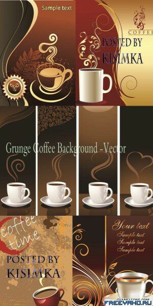   -   | Coffee vector backgrounds