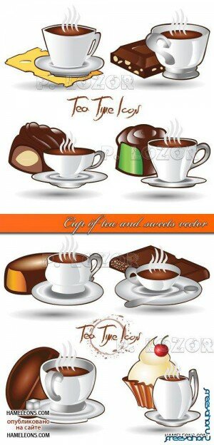      | Coffee and dessert vector