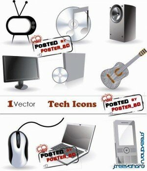 Техника - векторные иконки | Tech Vector Icons