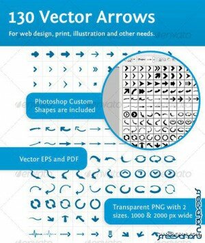 130    | GraphicRiver - 130 Vector Arrows