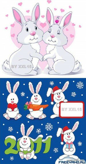  2011   | New Year vector rabbits