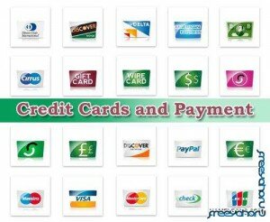 Иконки кредитных банковских карт в векторе | Vector Credit card icons