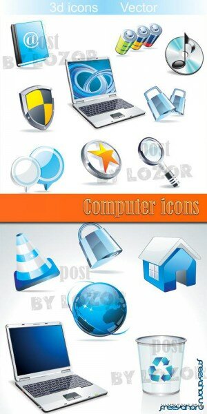 Компьютерные иконки в векторе | Computer vector icons