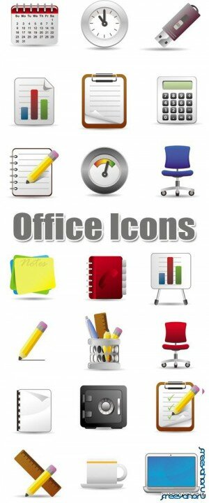 Офисные векторные иконки | Office vector icons