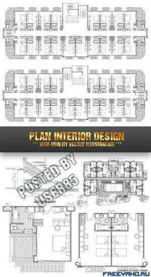      | Plan Interior Vector Design
