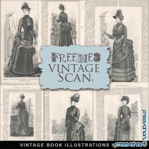Scrap-kit - Vintage Fashion Illustrations