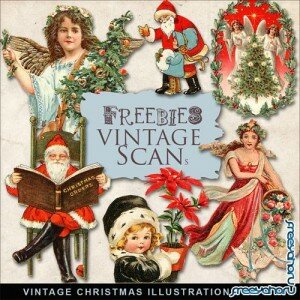 Scrap-kit - Vintage Christmas Illustrations