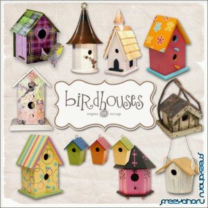 Scrap-kit - Bird House Set