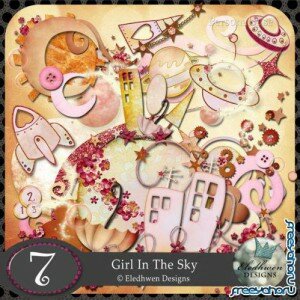 Scrap Kit - Girl In The Sky