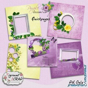 Quick-pages - Putple And Yellow Dream - Frames