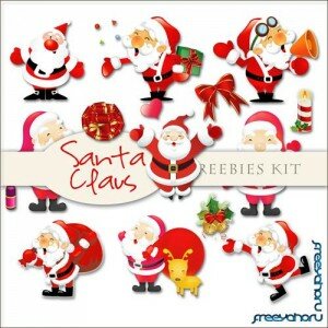 Scrap-kit - Santa Claus Illustrations